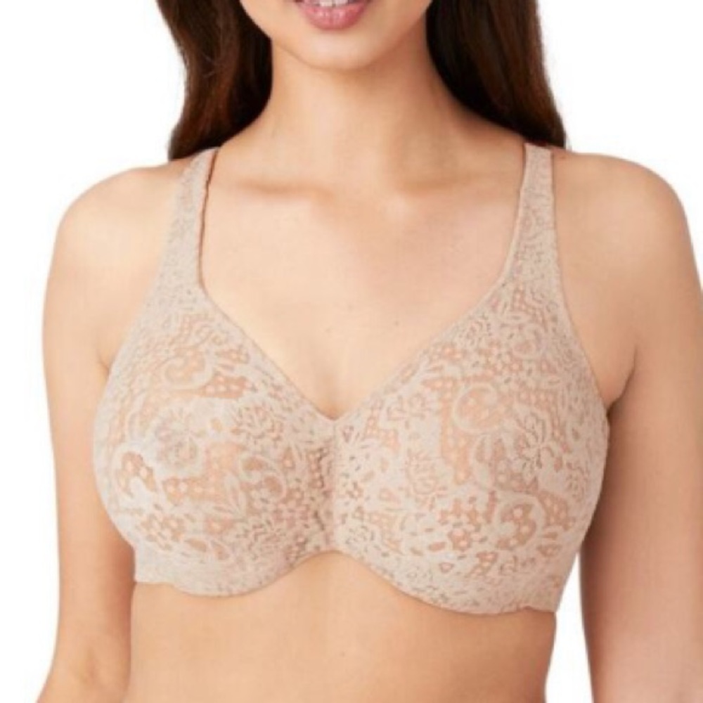 Wacoal NWT Halo Lace Full Figure Underwire Bra in Toast- 38DDD -  HOST PICK! 🏆